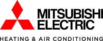 Mitsubishi Electric Heating & Air Conditioning logo.