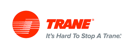 Trane HVAC products logo. It's hard to stop a Trane.
